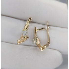 Сережки из красного золота 585*